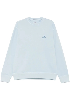 C.P. Company logo-embroidered sweatshirt - Blue