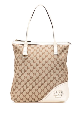 Gucci Pre-Owned 2000-2015 GG Canvas Britt tote bag - Brown