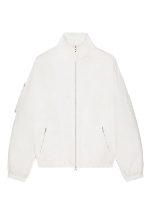 Courrèges zippered cropped jacket - White