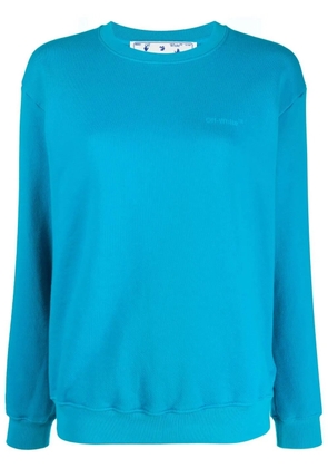 Off-White Diag-stripe print sweatshirt - Blue