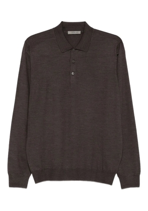 Corneliani long-sleeve polo shirt - Brown
