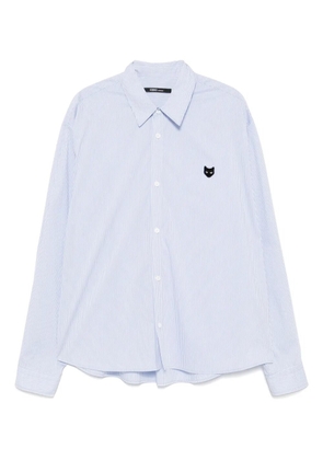 ZZERO BY SONGZIO curved-cut cropped shirt - Blue