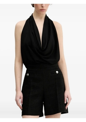 HUGO cowl-neck sleeveless top - Black