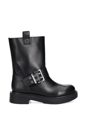 Love Moschino buckle-strap boots - Black