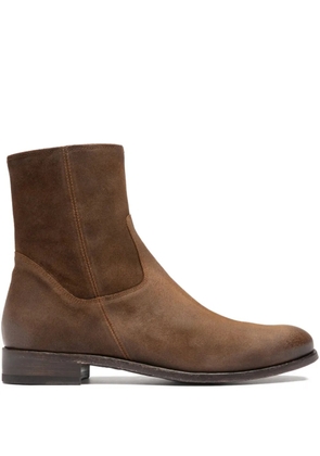 Officine Creative Paul zip leather boots - Brown