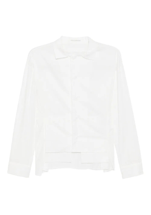 Yohji Yamamoto panelled cotton shirt - White