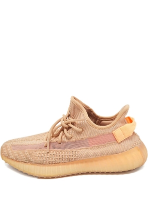 adidas Yeezy Boost 350 V2 knitted lace-up sneakers - Orange