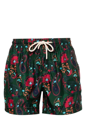 PENINSULA SWIMWEAR Casablanca paisley-print swim shorts - Green