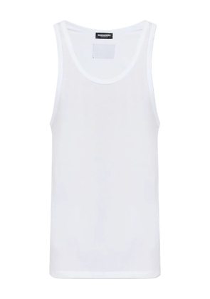 DSQUARED2 logo-patch vest - White