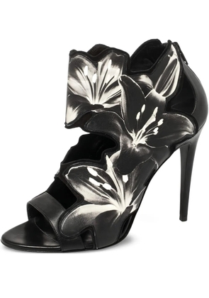 Pierre Hardy 115mm Lily leather sandals - Black