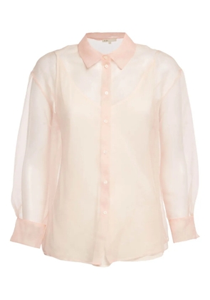 Maje organza semi-sheer shirt - Orange