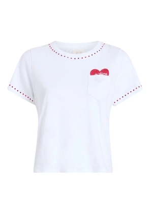 Cinq A Sept heart-pocket T-shirt - White
