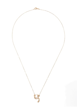Charlotte Chesnais 18K yellow gold Y diamond necklace