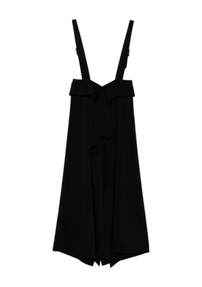 Yohji Yamamoto draped detailing dress - Black