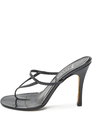 Gina pre-owned strappy open-toe heeled sandals - Black