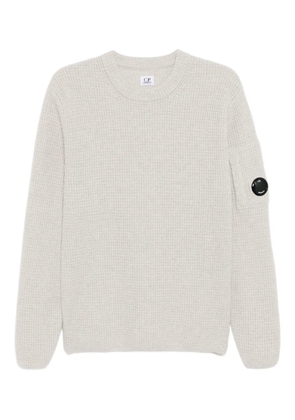 C.P. Company logo-patch jumper - Grey