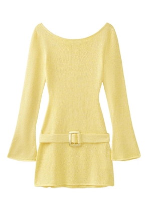 Asta Resort Maya belted-waist mini dress - Yellow
