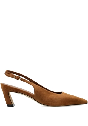 Stuart Weitzman Stassi pointed slingback pumps - Brown