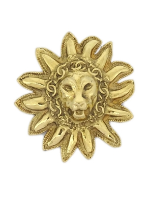 CHANEL Pre-Owned 1990-2000s CC Lion brooch - Gold