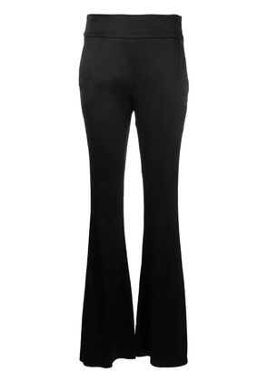 Genny high-waisted flared trousers - Black