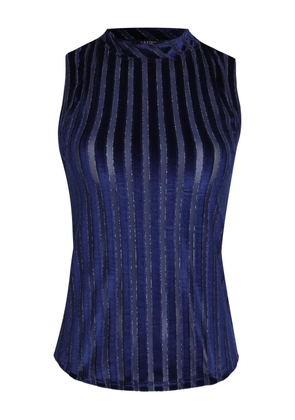 Amir Slama x Astrid striped mock-neck top - Blue