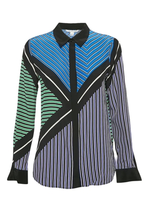 Diane Von Furstenberg Vintage geometric-pattern shirt - Black