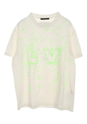 Louis Vuitton Pre-Owned 2010s Spred Embroidery inside-out T-shirt - White