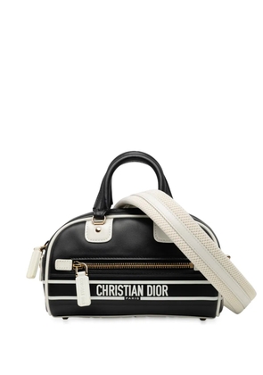 Christian Dior Pre-Owned 2022 Micro Leather Dior Vibe Zip Bowling Bag satchel - Black