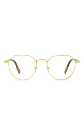 Zegna geometric lens glasses - Gold