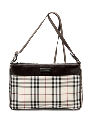 Burberry Pre-Owned check-pattern shoulder bag - Neutrals