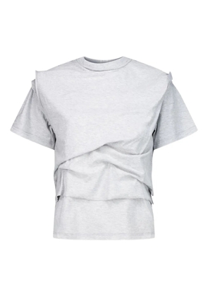 Natasha Zinko 4 Layer cotton T-Shirt - Grey