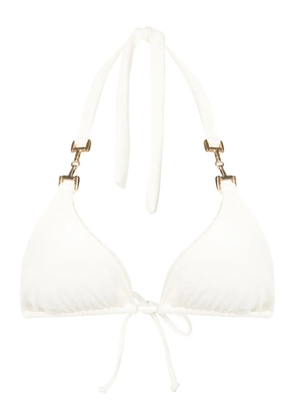 Lenny Niemeyer triangle-cup halterneck bikini top - White