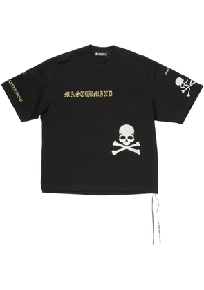 Mastermind Japan logo-embroidered T-shirt - Black