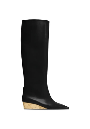 Vanda Novak Sophia knee-high heeled boots - Black