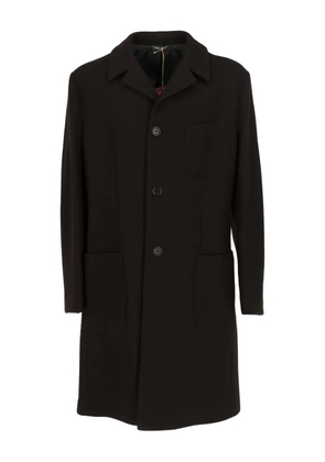 Romeo Gigli Pre-Owned 1990s striped single-breasted coat - Brown