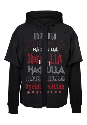 Haculla distressed hoodie - Black