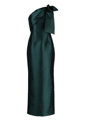 Sachin & Babi Bonnie satin-finish gown - Green