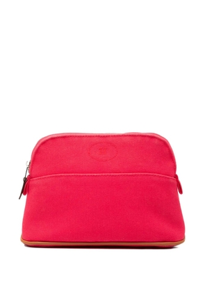 Hermès Pre-Owned 2000-2020 Toile Bolide Trousse De Voyage Pouch PM vanity bag - Pink