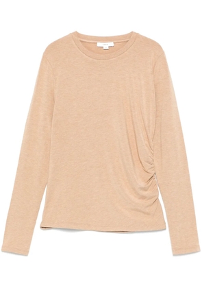 Vince draped crew-neck top - Brown