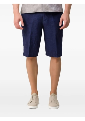 Zegna linen shorts - Blue