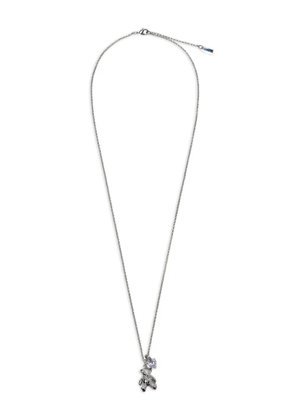 We11done teddy bear-pendant necklace - Silver
