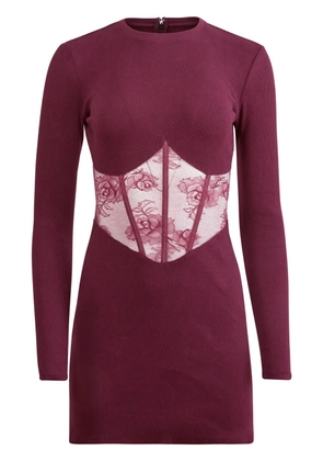 Fleur Du Mal Bouquet Lace Boned dress - Pink