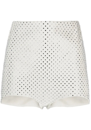 Philosophy Di Lorenzo Serafini crystal-embellished mini shorts - Grey
