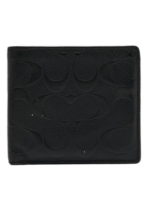 Coach logo-embossed leather wallet - Black