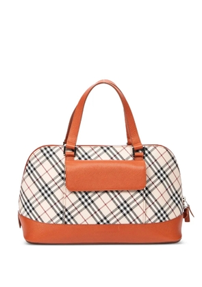 Burberry Pre-Owned check-pattern tote bag - Neutrals