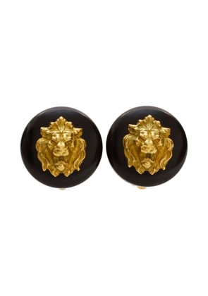 CHANEL Pre-Owned 1994 lion-head clip-on earrings - Gold