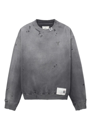 Maison MIHARA YASUHIRO distressed sweatshirt - Grey