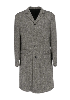 Romeo Gigli Pre-Owned 1990s herringbone-pattern coat - White