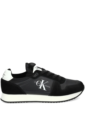 Calvin Klein Jeans logo-print panelled sneakers - Black