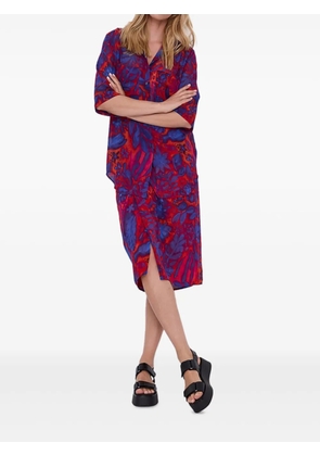 Tiger of Sweden floral-print twisted skirt - Red